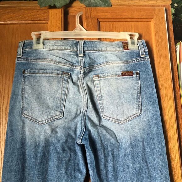 7 For All Mankind Roxanne Ankle Jeans Raw Hem - 26 - Picture 7 of 13